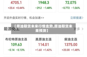 【原油期货未来行情走势,原油期货未来预测】