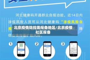 北京疫情防控需报备地区/北京疫情社区报备