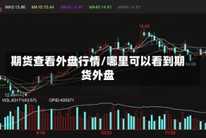 期货查看外盘行情/哪里可以看到期货外盘