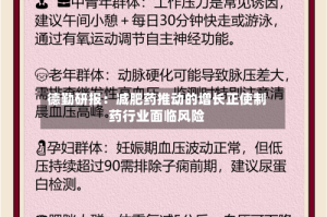 德勤研报：减肥药推动的增长正使制药行业面临风险
