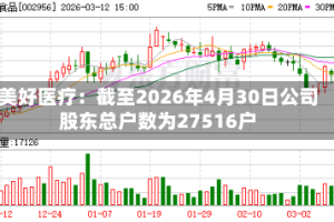 美好医疗：截至2026年4月30日公司股东总户数为27516户