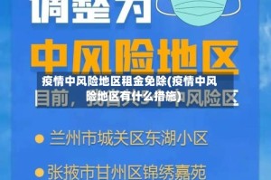疫情中风险地区租金免除(疫情中风险地区有什么措施)