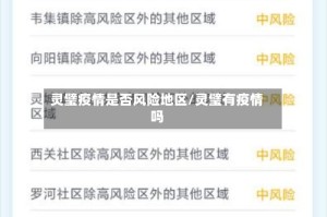 灵璧疫情是否风险地区/灵璧有疫情吗