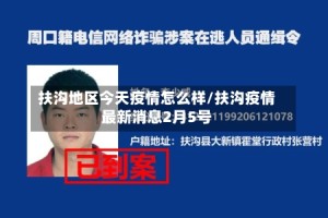 扶沟地区今天疫情怎么样/扶沟疫情最新消息2月5号