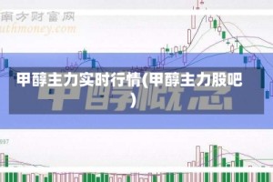 甲醇主力实时行情(甲醇主力股吧)
