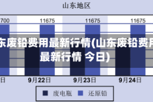 山东废铅费用最新行情(山东废铅费用最新行情 今日)