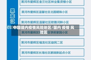 中国境内疫情风险地区/国内 疫情 风险区