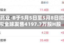 英派药业-B于5月5日至5月8日招股 拟全球发售4197.7万股H股