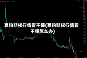 豆粕期权行情看不懂(豆粕期权行情看不懂怎么办)