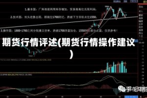 期货行情评述(期货行情操作建议)