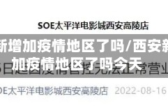 西安新增加疫情地区了吗/西安新增加疫情地区了吗今天