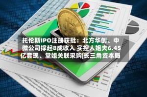 托伦斯IPO注册获批：北方华创、中微公司撑起8成收入 实控人姐夫6.45亿套现、堂姐关联采购|长三角资本局