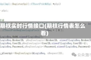 期权实时行情接口(期权行情表怎么看)