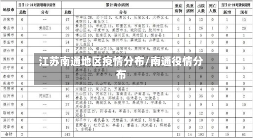 江苏南通地区疫情分布/南通役情分布-第3张图片