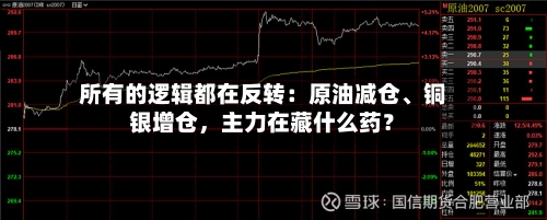 所有的逻辑都在反转：原油减仓	、铜银增仓，主力在藏什么药？-第1张图片