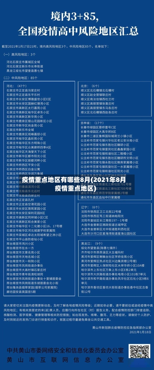 疫情重点地区有哪些8月(2021年8月疫情重点地区)-第1张图片