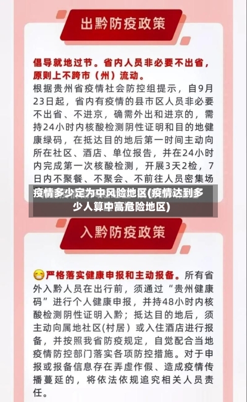 疫情多少定为中风险地区(疫情达到多少人算中高危险地区)-第3张图片