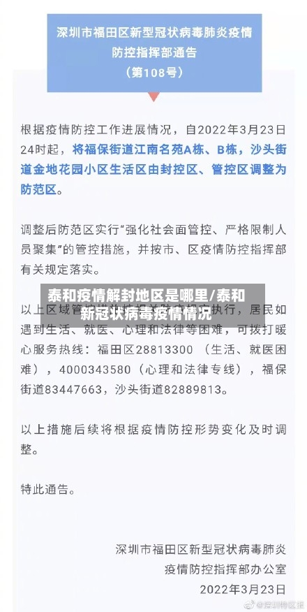 泰和疫情解封地区是哪里/泰和新冠状病毒疫情情况-第1张图片