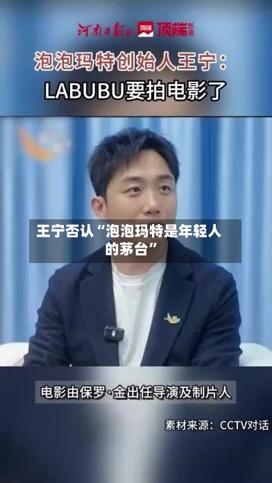 王宁否认“泡泡玛特是年轻人的茅台”-第2张图片