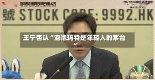 王宁否认“泡泡玛特是年轻人的茅台	”-第1张图片
