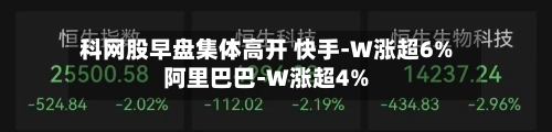 科网股早盘集体高开 快手-W涨超6%阿里巴巴-W涨超4%-第1张图片