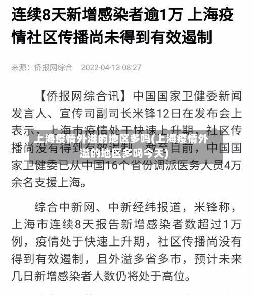 上海疫情外溢的地区多吗(上海疫情外溢的地区多吗今天)-第1张图片