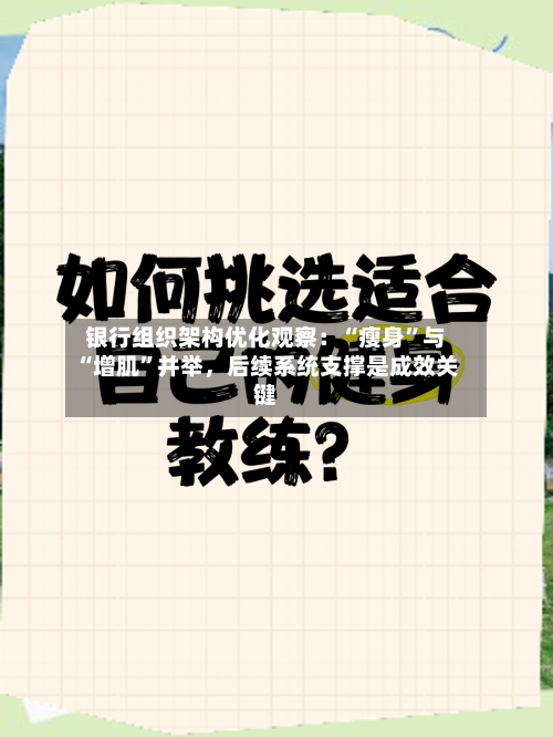 银行组织架构优化观察：“瘦身	”与“增肌”并举，后续系统支撑是成效关键-第3张图片