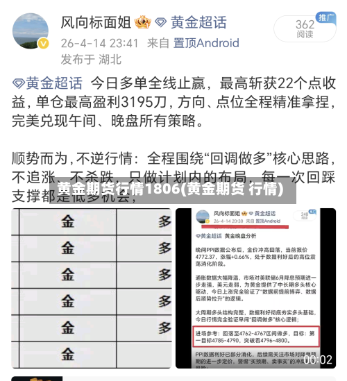 黄金期货行情1806(黄金期货 行情)-第2张图片