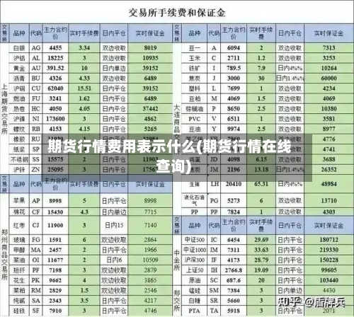 期货行情费用表示什么(期货行情在线查询)-第2张图片